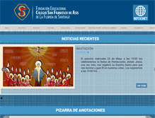 Tablet Screenshot of colegiosanfco.cl